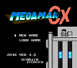Mega Man CX (English translation) Title Screen